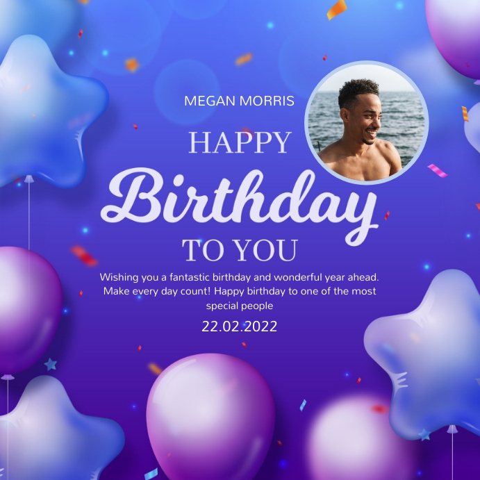 happy birthday instagram story template PosterMyWall