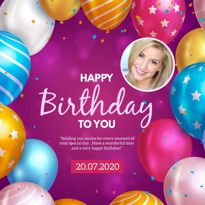 Happy Birthday Instagram Story Template PosterMyWall Happy Birthday Instagram Story Template PosterMyWall