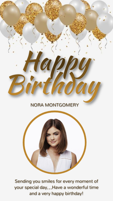 HAPPY BIRTHDAY INSTAGRAM STORY TEMPLATE | PosterMyWall