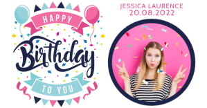 Happy Birthday instagram story Template ภาพที่แชร์บน Facebook