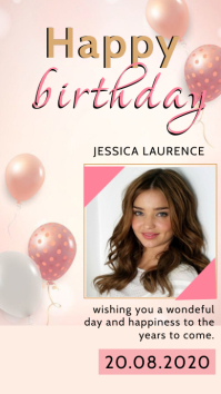 680 Happy Birthday Instagram Story Template Customizable Design Templates Postermywall