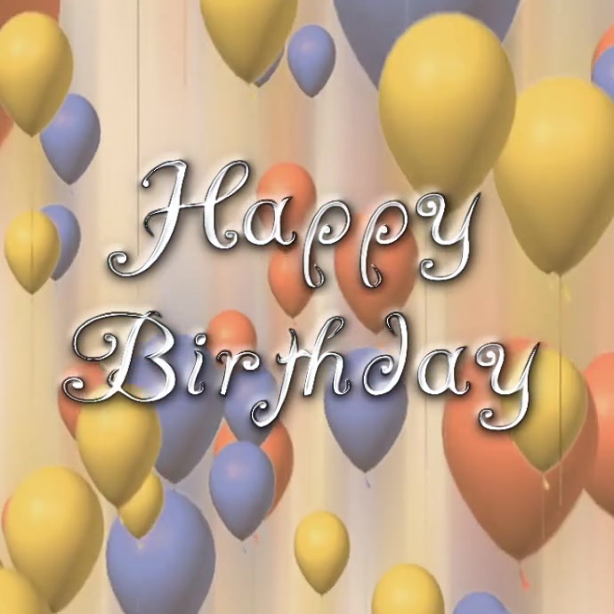 Happy Birthday Instagram video post template Instagram-opslag