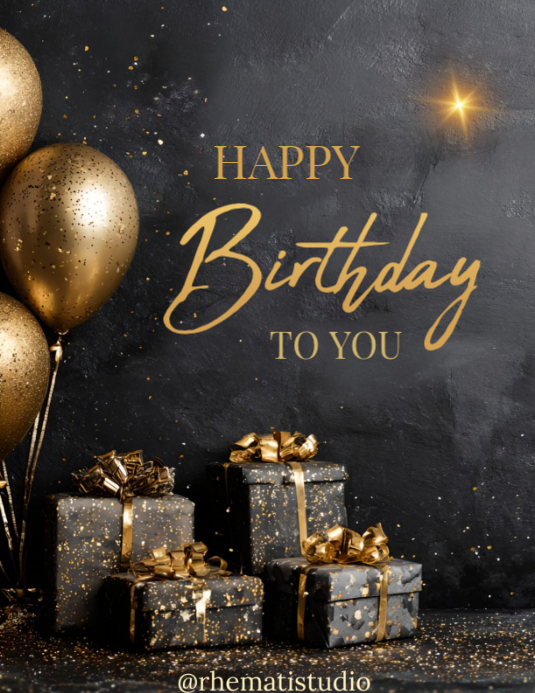 Happy Birthday January Template | PosterMyWall