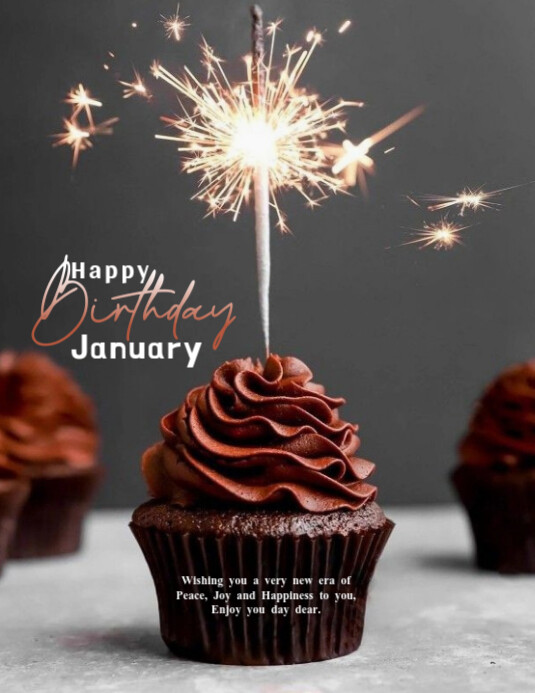 Copy of Happy birthday January | PosterMyWall