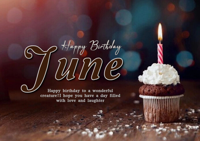 Happy birthday June Template | PosterMyWall