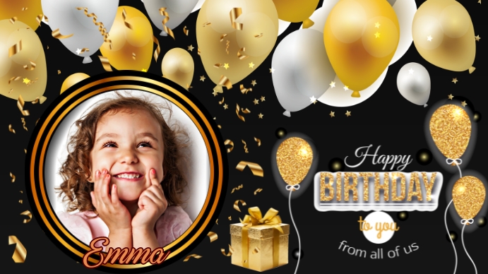 free and customizeable happy birthday templates -... HAPPY BIRTHDAY KIDS Template | PosterMyWall