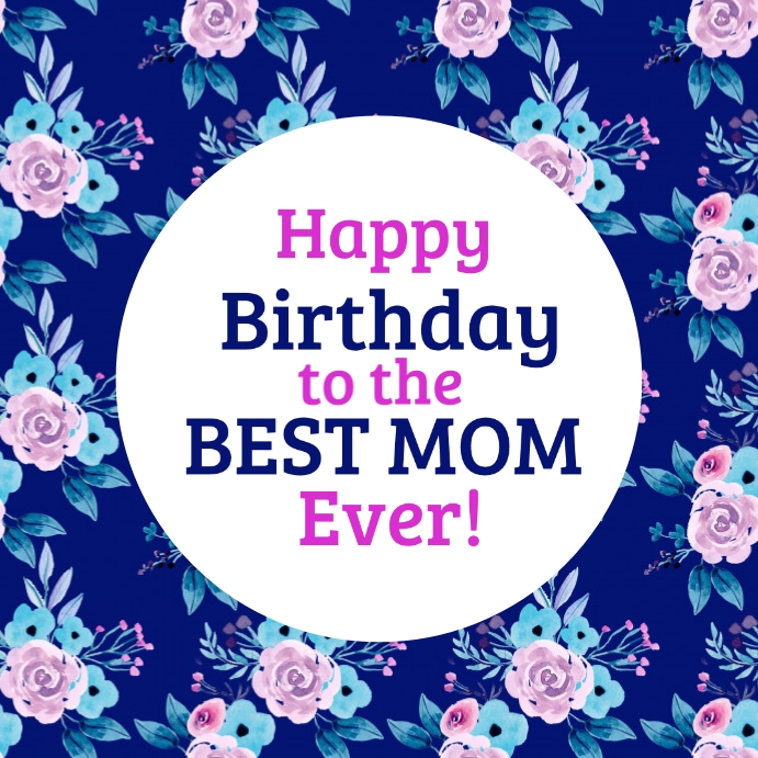 Modele Joyeux Anniversaire Maman Fleur Bleue Postermywall Modele Joyeux Anniversaire Maman Fleur Bleue Postermywall