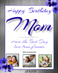 Modele Maman Joyeux Anniversaire Postermywall