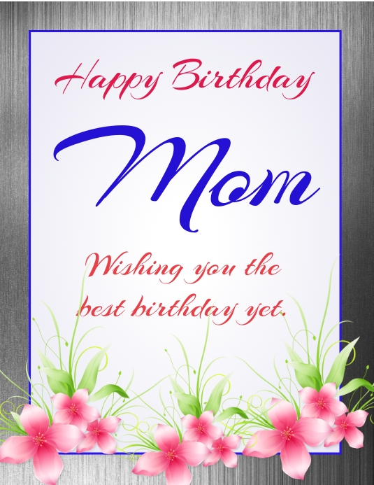 Modele Maman Joyeux Anniversaire Postermywall Modele Maman Joyeux Anniversaire Postermywall
