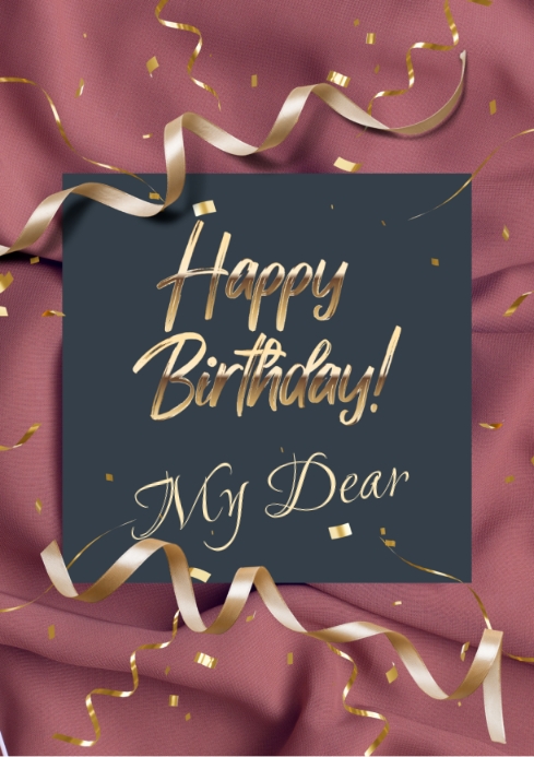 My Dear R Happy Birthday To You My Dear