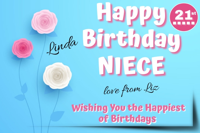 Modele Joyeux Anniversaire Niece Postermywall Modele Joyeux Anniversaire Niece Postermywall