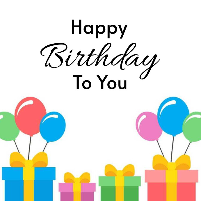 Happy Birthday Online Greeting Card Template PosterMyWall