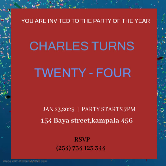 happy birthday party Template PosterMyWall