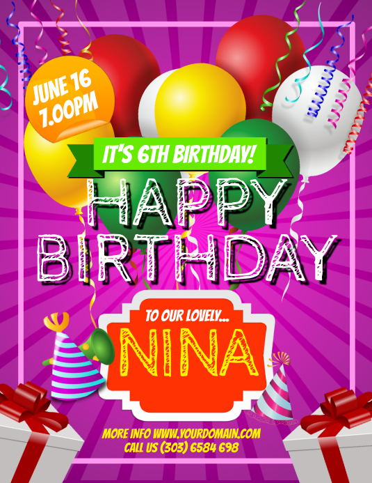 Brochure De Modele De Flyer Joyeux Anniversaire Parti Postermywall Brochure De Modele De Flyer Joyeux Anniversaire Parti Postermywall