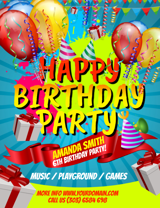 Brochure De Modele De Flyer Joyeux Anniversaire Parti Postermywall Brochure De Modele De Flyer Joyeux Anniversaire Parti Postermywall