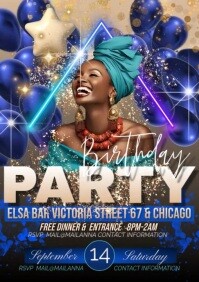 happy birthday party template (1) A4