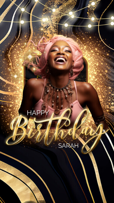 happy birthday party template (2) Instagram Story