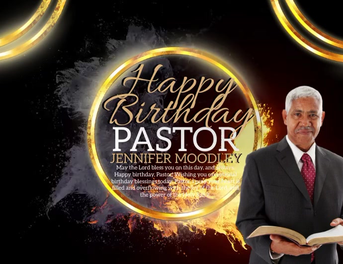 Plantilla de Feliz Cumpleaños Pastor Iglesia Papá PosterMyWall Plantilla de Feliz Cumpleaños Pastor Iglesia Papá PosterMyWall