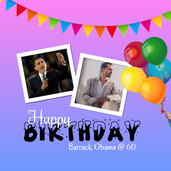 Happy Birthday Photo collage Template PosterMyWall