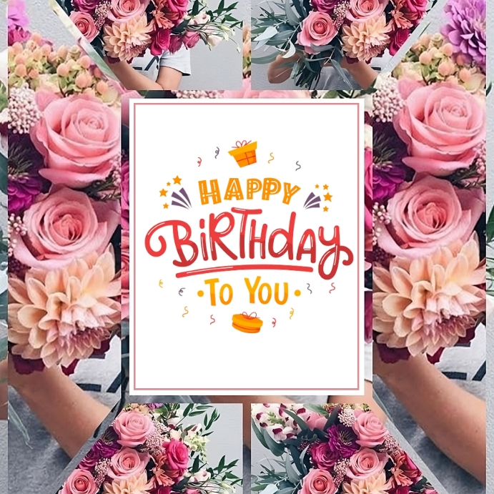 Happy birthday post Template PosterMyWall