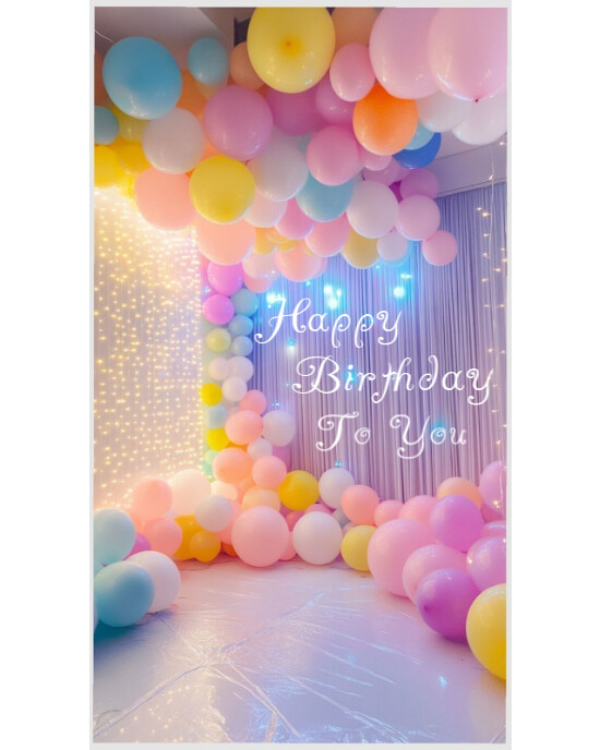 Happy Birthday poster 2025 Instagram Portrait template