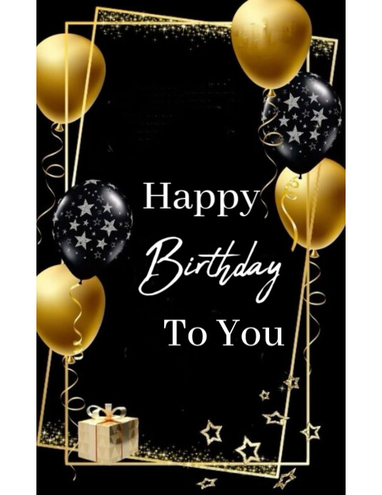 Happy Birthday poster 2025 Pamflet (VSA Brief) template