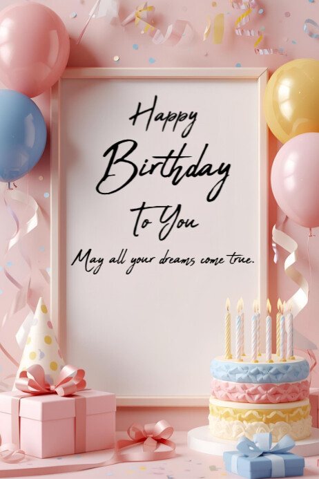 Happy Birthday Poster 2025 Template | PosterMyWall