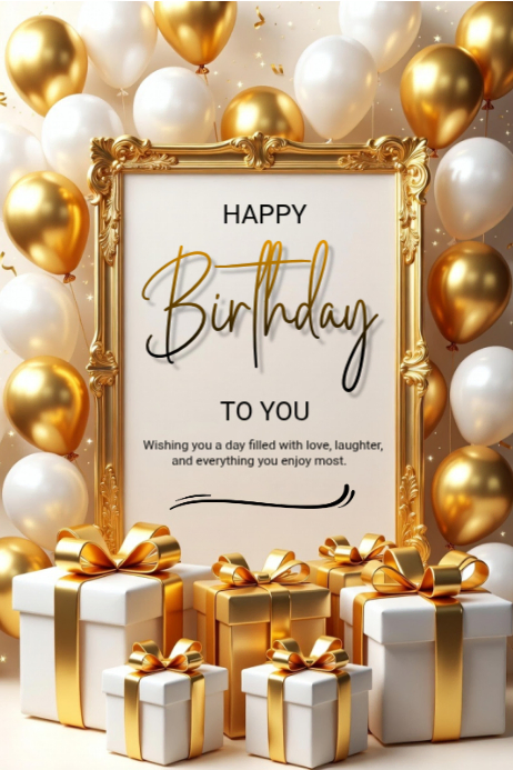 Happy Birthday Poster 2025. Template | PosterMyWall
