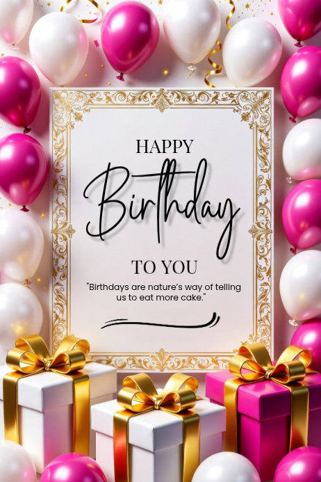 Happy Birthday Poster Design 2025. Template | PosterMyWall