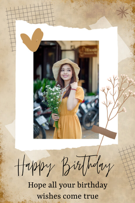 Happy Birthday Poster template