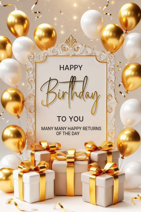 Happy Birthday Poster Design Template | PosterMyWall