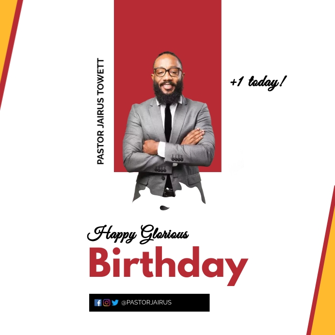 Happy birthday poster template