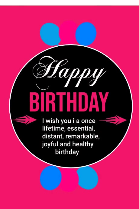 happy birthday poster Template | PosterMyWall