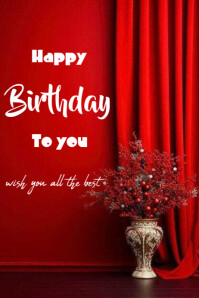 Happy Birthday Poster template