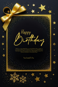 happy birthday poster template