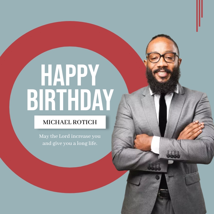 Happy birthday poster template