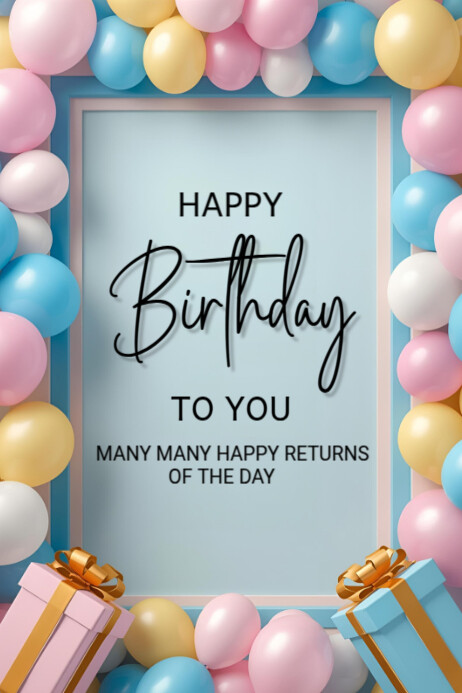 Birthday Celebration Posters Template | PosterMyWall