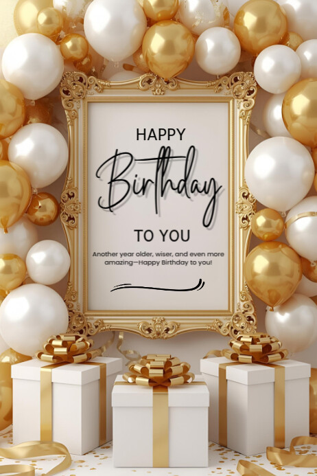 Happy Birthday Poster Online Greeting Card. Template | PosterMyWall