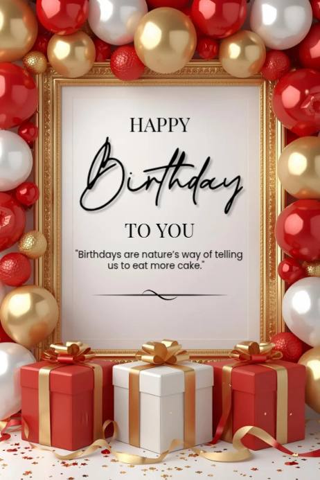 Happy Birthday Poster Template 2025. | PosterMyWall