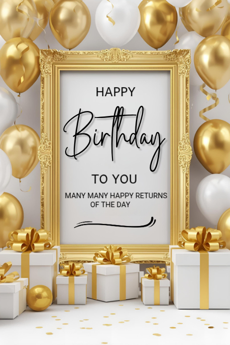 Happy Birthday Poster Template 2025. | PosterMyWall