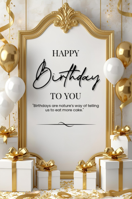 Happy Birthday Poster Template 2025. | PosterMyWall