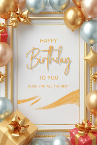 Happy Birthday Poster Template