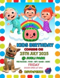 Happy Birthday Poster Templates Ulotka (US Letter)