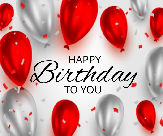 Modele Joyeux Anniversaire Rouge Blanc Brillant Ballon Postermywall Modele Joyeux Anniversaire Rouge Blanc Brillant Ballon Postermywall