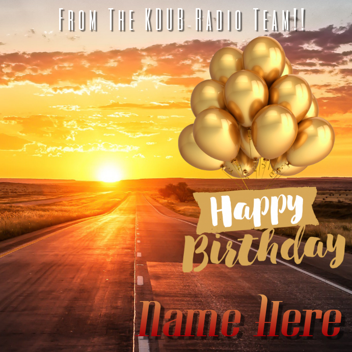 Copia de Happy Birthday Road PosterMyWall