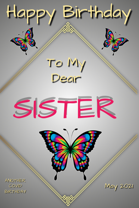 Modele Soeur Joyeux Anniversaire Postermywall Modele Soeur Joyeux Anniversaire Postermywall