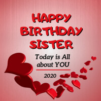 Happy Birthday Sister Template Postermywall