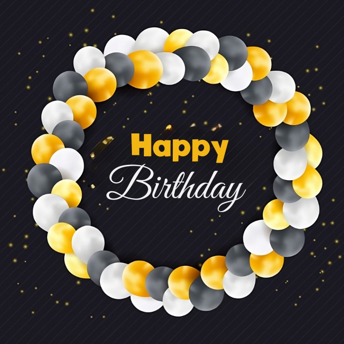 Happy birthday status Template PosterMyWall