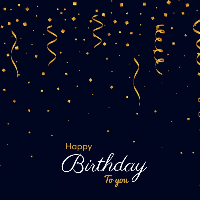 Happy birthday Status Template PosterMyWall