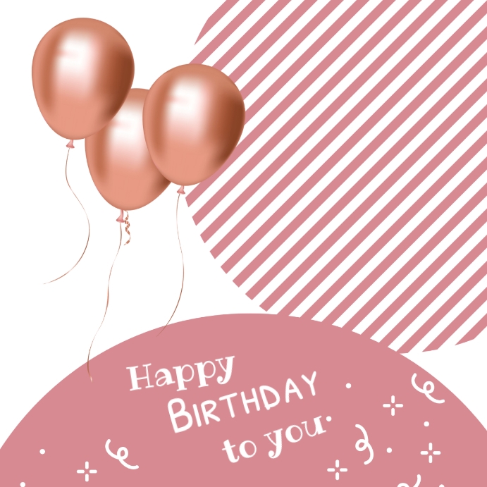 Happy birthday stickers Template PosterMyWall